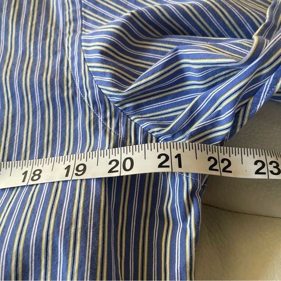Vintage Ralph Lauren Custom Fit striped Button Down Shirt Men’s M 100 % cotton - Picture 8 of 9